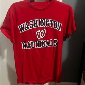MLB Red Washington Nationals Short Sleeve Tee